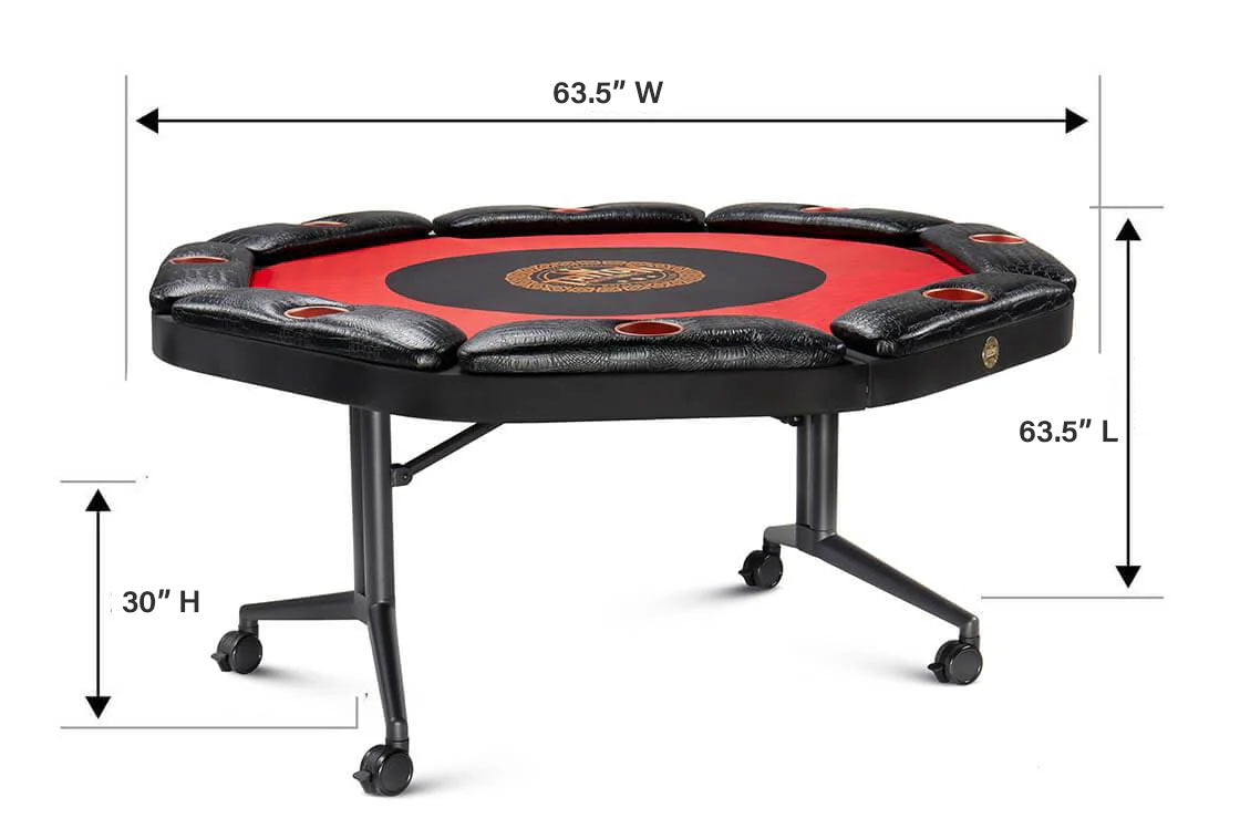 Triton 8 Person Poker Table – Foldable & Comfortable