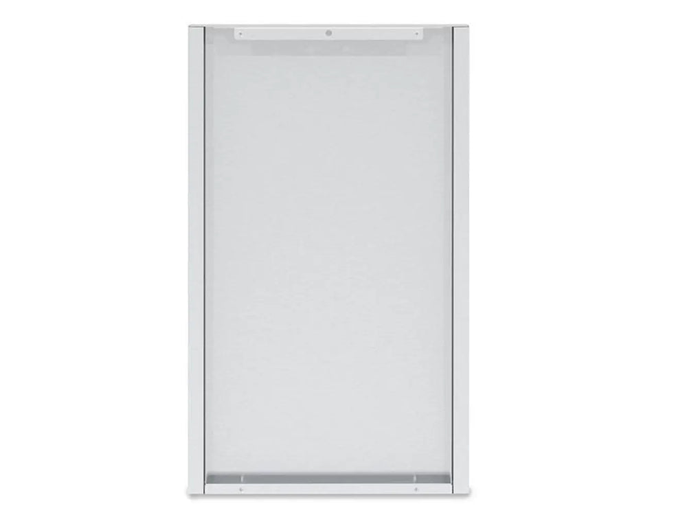 Front view of the Broil King 802060 Small Cabinet Rear Panel Finish in metallic silver.
