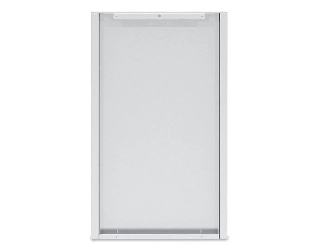 Front view of the Broil King 802060 Small Cabinet Rear Panel Finish in metallic silver.