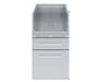 Straight front view of the Broil King S200 side burner cabinet model 802400 featuring stainless steel construction and integrated ventilation.