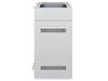 Front profile of Broil King 802700 cabinet base featuring dual-ventilation slots and a modern stainless steel handle.