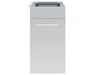 Front view of the Broil King 802800 stainless steel waste organizer cabinet featuring a sleek modern handle and minimalist design for outdoor kitchens.