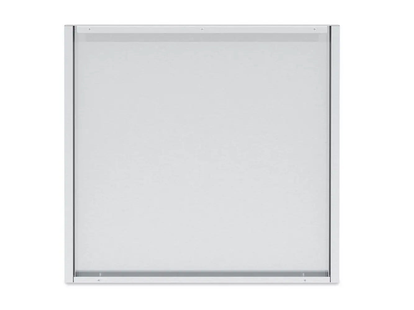Front view of the Broil King 804060 Rear Panel Finish for 2-door grill cabinets, featuring a sleek, stainless steel protective surface.