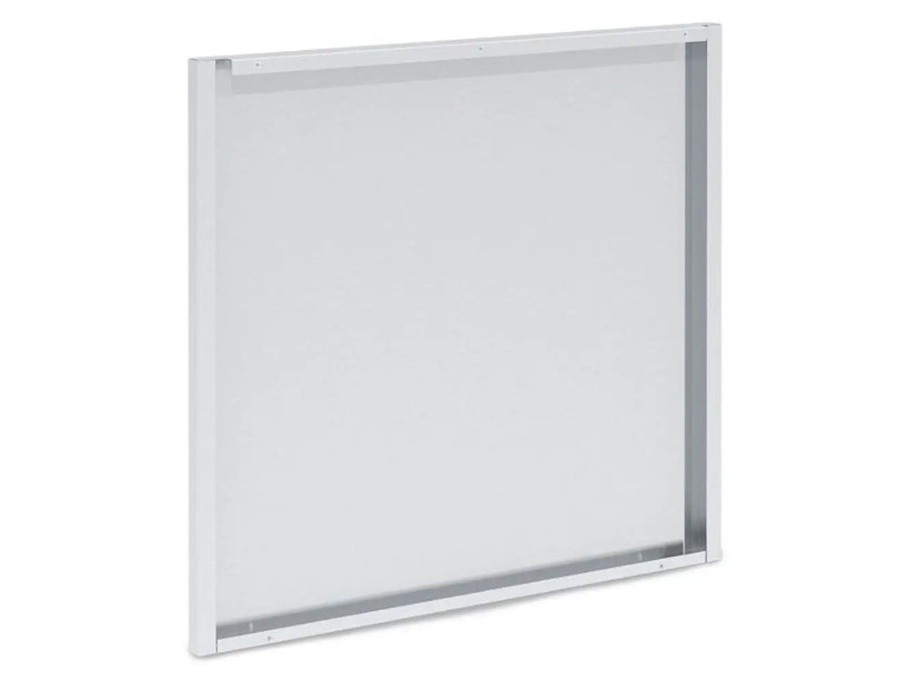 Side-angle view of the Broil King 804060 replacement rear panel finish, showcasing the clean metal edges and high-quality material for BBQ cabinets.