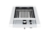 Front view of a Broil King Imperial S100 Infrared Burner showing the stainless steel frame, control knob, and electronic igniter.