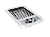 Angled top view of the Broil King Imperial S100 built-in infrared side burner for outdoor kitchen installations.