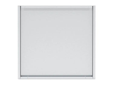 Front view of the Broil King 805060 stainless steel rear panel finish for 4-burner built-in grills.