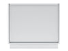 Front view of Broil King 806060 5-burner grill rear panel finish with bottom mounting flange.