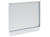 Side perspective of the Broil King 806060 rear panel finish showing the metal construction and support lip.