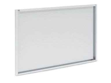 Angled view of Broil King 807060 6-Burner Rear Panel showing mounting holes and structural frame for grill cabinet repair.