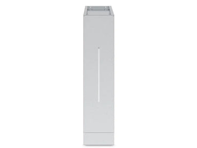 Front view of the Broil King 808400 stainless steel spice cabinet pull-out storage featuring a sleek vertical handle and modern finish.