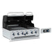 Broil King Imperial QS 670 built-in smart gas grill, open angled view