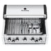Broil King Regal S520 built-in grill with lid open and cooking grates