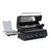 Broil King Baron 590 IR Shadow built-in gas grill with lid open