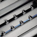 Broil King Regal S520 stainless steel gas burners, close-up