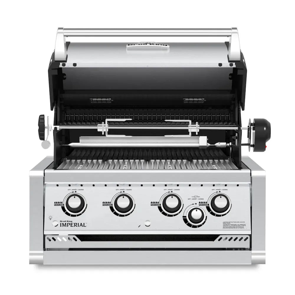 Broil King Imperial S 470 built-in gas grill with lid open