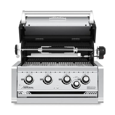 Broil King Imperial S 470 built-in gas grill with lid open