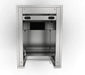 Sunstone SAC20CSDL 20" stainless appliance cabinet interior, open front cavity for built-in outdoor kitchen appliance installation.