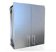 Sunstone SWC36FDD 36-inch outdoor kitchen wall cabinet in professional grade stainless steel with double doors.