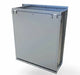 Rear installation view of Sunstone SWC36FDD 36-inch wall cabinet showing the heavy-duty mounting frame and sealed back panel.