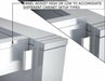 Detail view of Sunstone ADA44BC sink base highlighting the vertical height adjustment feature for the front decorative panel.