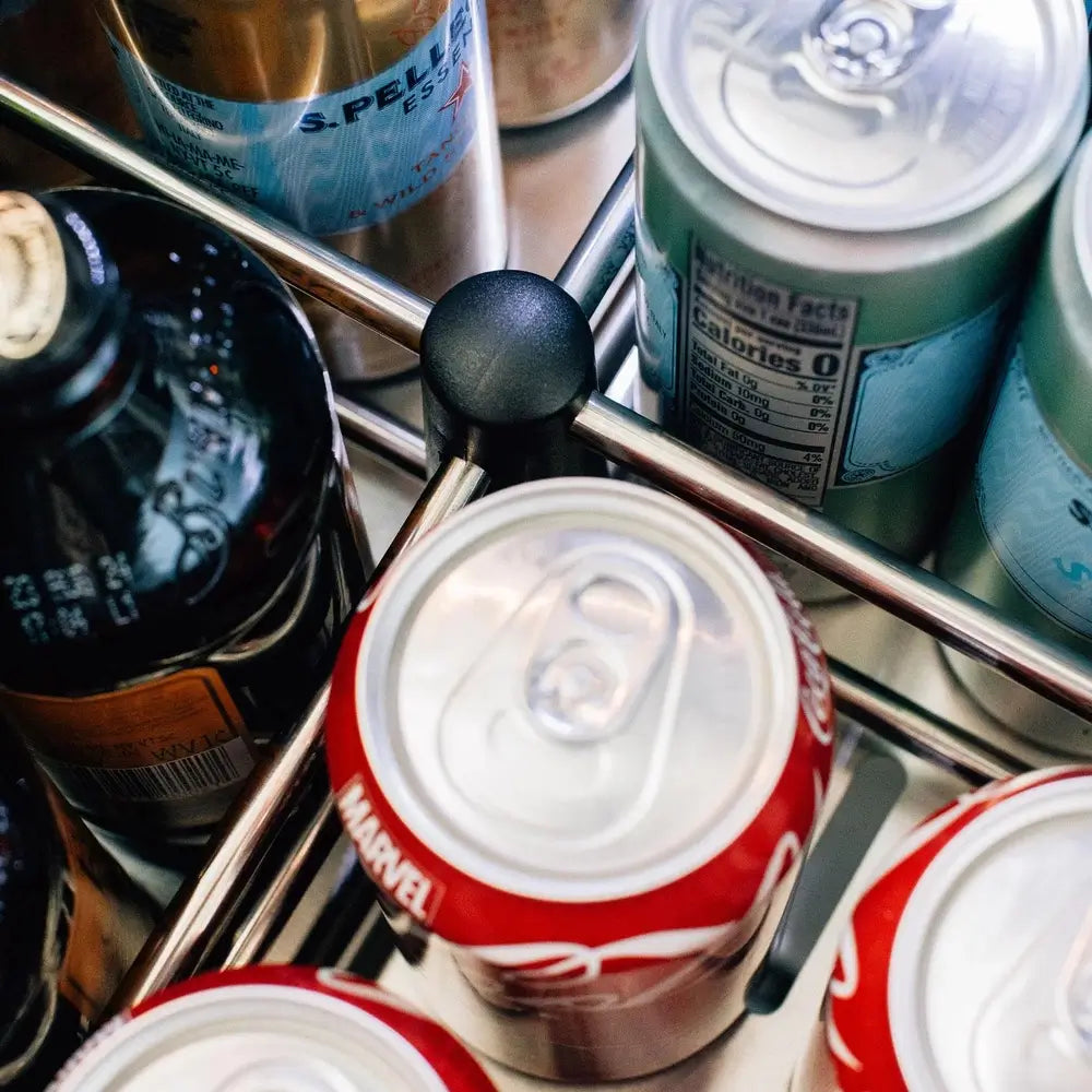 Summerset Double Drawer Refrigerator, professional stainless steel finish.