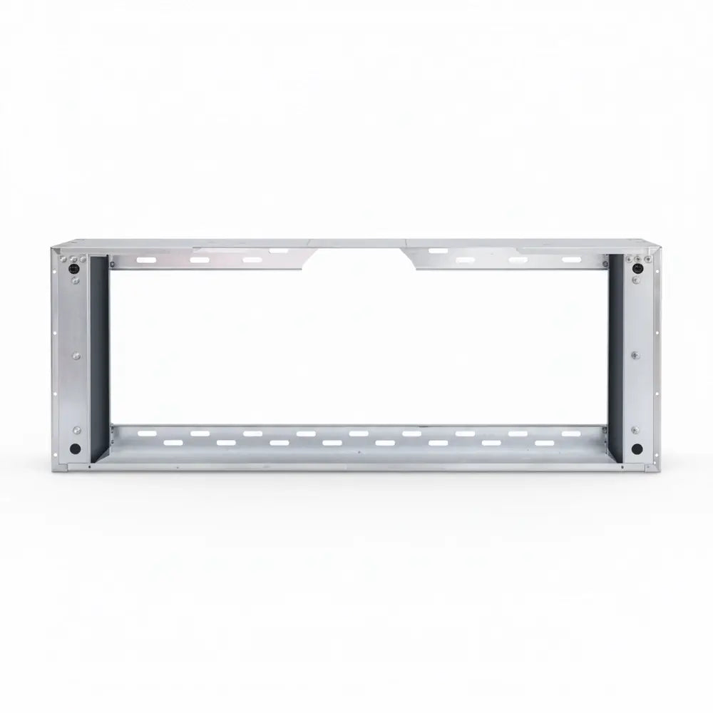 Summerset 8-inch galvanized steel Spacer Bracket, front view for vent hood wall mount.