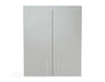 Sunstone SWC36FDD 36-inch wide full height double door wall cabinet with sleek vertical bar handles and 304 stainless steel finish.