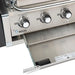 Broil King Regal S520 grill control panel and pull-out grease tray