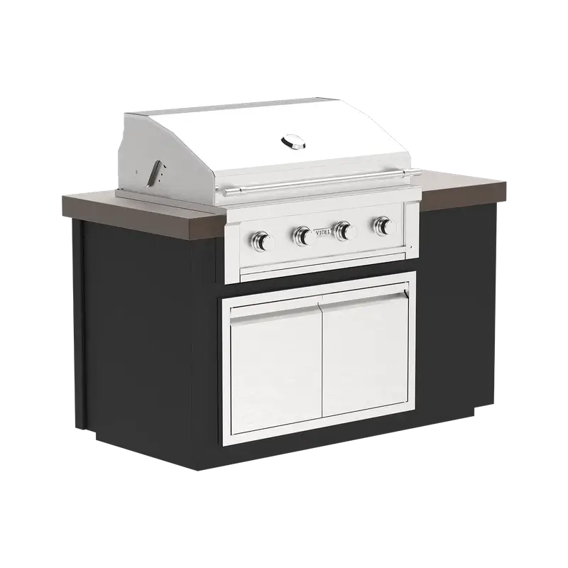 Videl Grills Alta 60I 60 inch BBQ Island with 36 inch Grill and Storage Doors