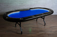 BBO Aces Pro Alpha in Blue Suited Speed Cloth with Cupholders Angled