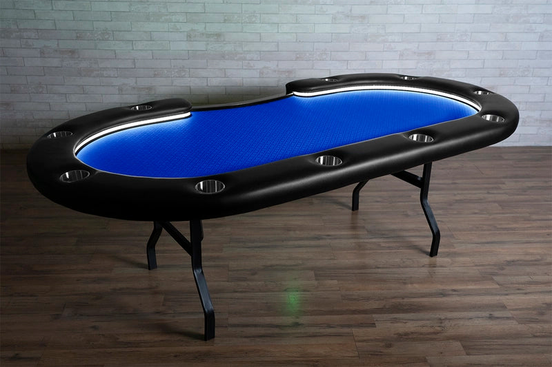 BBO Aces Pro Alpha in Blue Suited Speed Cloth with Cupholders Angled