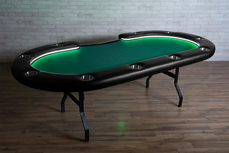 BBO Aces Pro Alpha in Green Suited Speed Cloth with Cupholders Angled