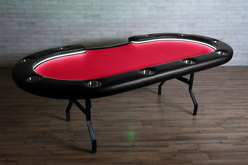 BBO Aces Pro Alpha in Red Suited Speed Cloth with Cupholders Angled