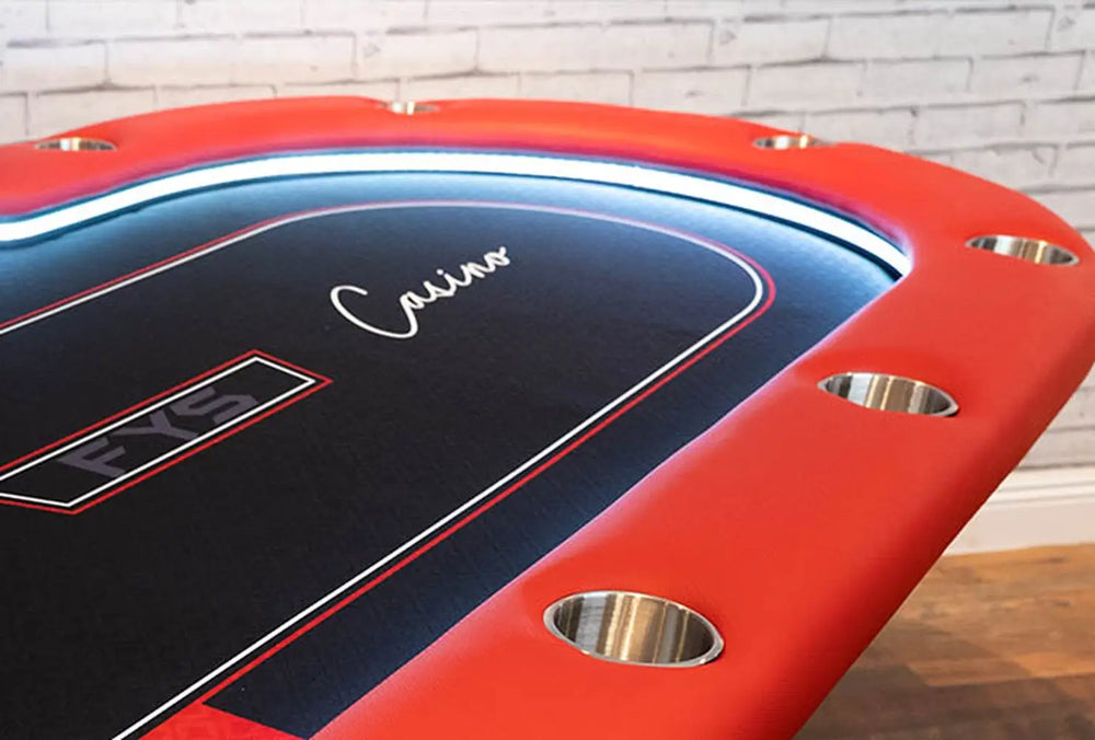 BBO Aces Pro Alpha – LED Foldable Poker Table for 10 Players
