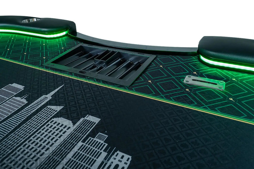 BBO Aces Pro Alpha – LED Foldable Poker Table for 10 Players