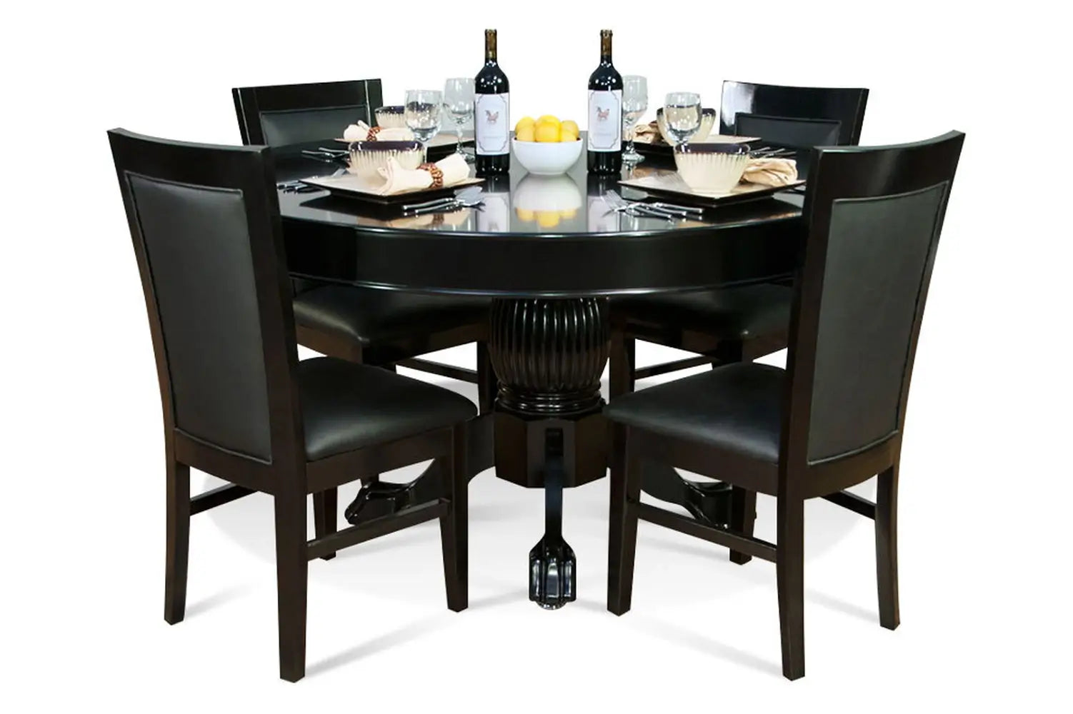 BBO Ginza Round – LED Poker Table for 8 with Dining Option
