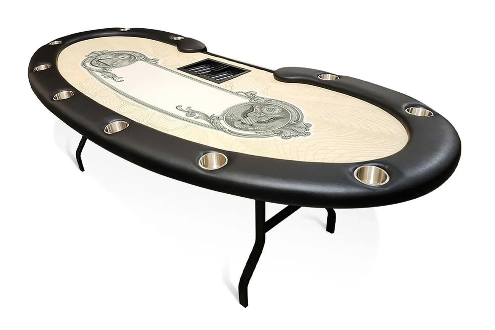 BBO Prestige Poker Table – Foldable 10 Player w/ Dealer Spot