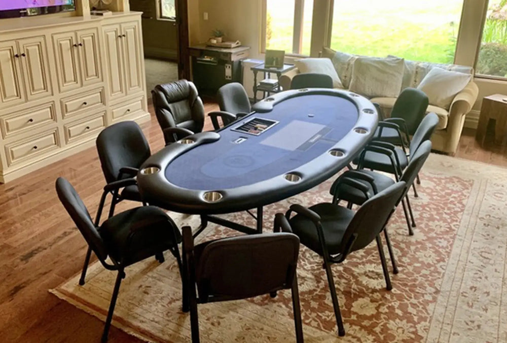 BBO Prestige Poker Table – Foldable 10 Player w/ Dealer Spot
