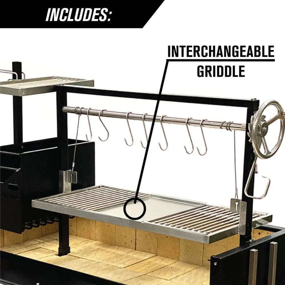 Tagwood BBQ03SI Santa Maria grill interchangeable griddle cooking surface
