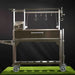Tagwood BBQ03SS Santa Maria grill rear view stainless steel frame and firebox