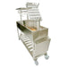 Tagwood BBQ06SS Santa Maria grill rear angle showing charcoal brazier and rotisserie cage