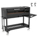 Tagwood BBQ18SI grill with optional side table and griddle attachment