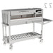Tagwood BBQ18SS Gaucho charcoal grill with side table and brazier attachment