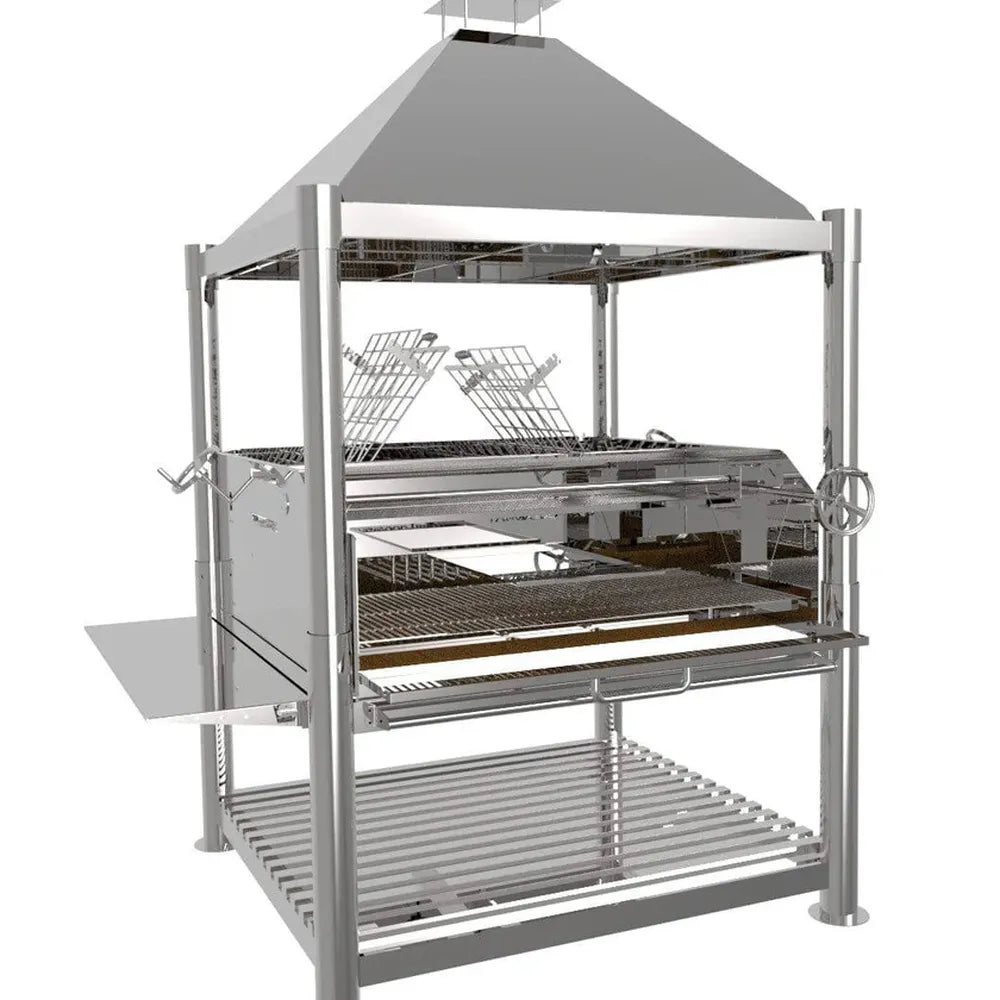 Tagwood BBQ BBQ22SS Gaucho Grill, Dual Clamp Asador