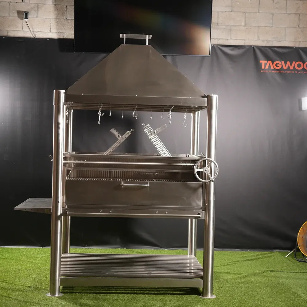 Tagwood BBQ BBQ22SS Gaucho Grill, Dual Clamp Asador