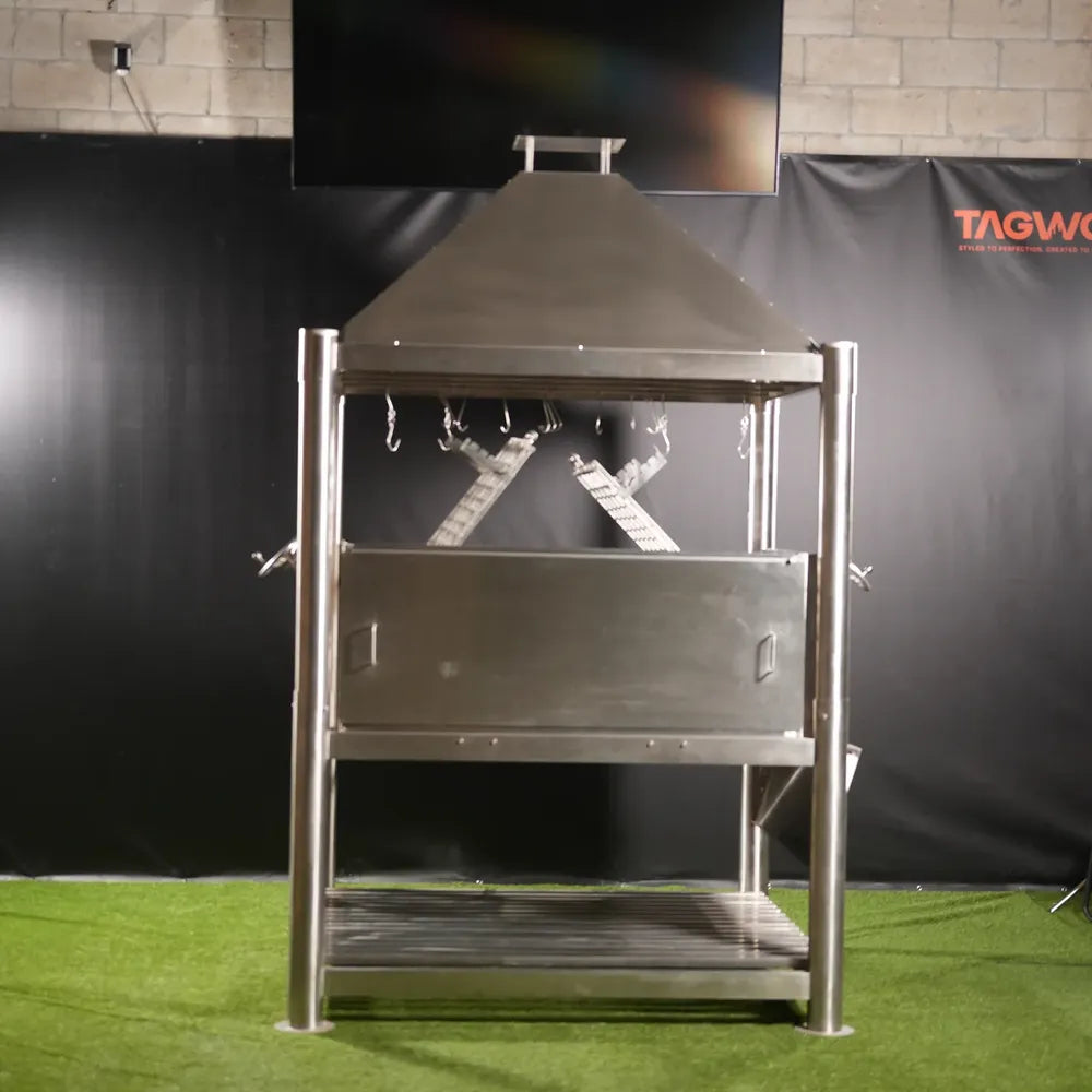 Tagwood BBQ BBQ22SS Gaucho Grill, Dual Clamp Asador