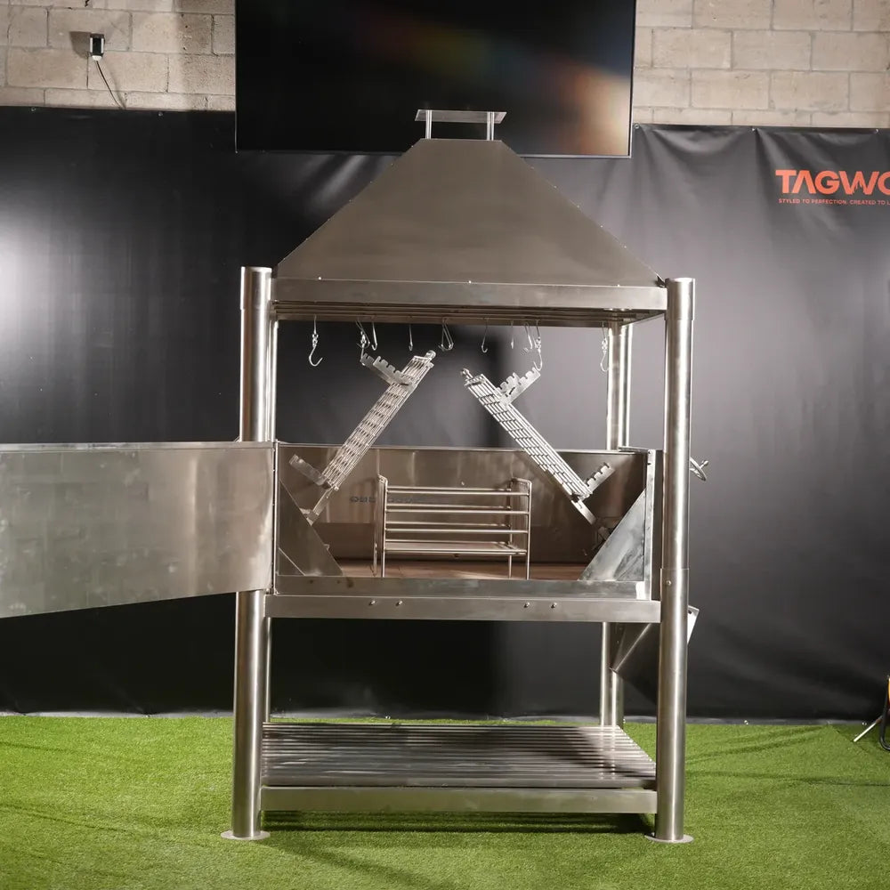 Tagwood BBQ BBQ22SS Gaucho Grill, Dual Clamp Asador