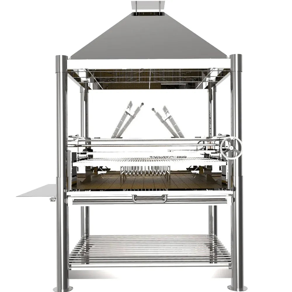 Tagwood BBQ BBQ22SS Gaucho Grill, Dual Clamp Asador
