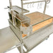 Tagwood BBQ23SS XL Santa Maria grill close-up of side charcoal starter basket and cooking grate